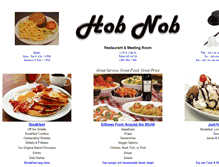 Tablet Screenshot of hobnobbistro.com